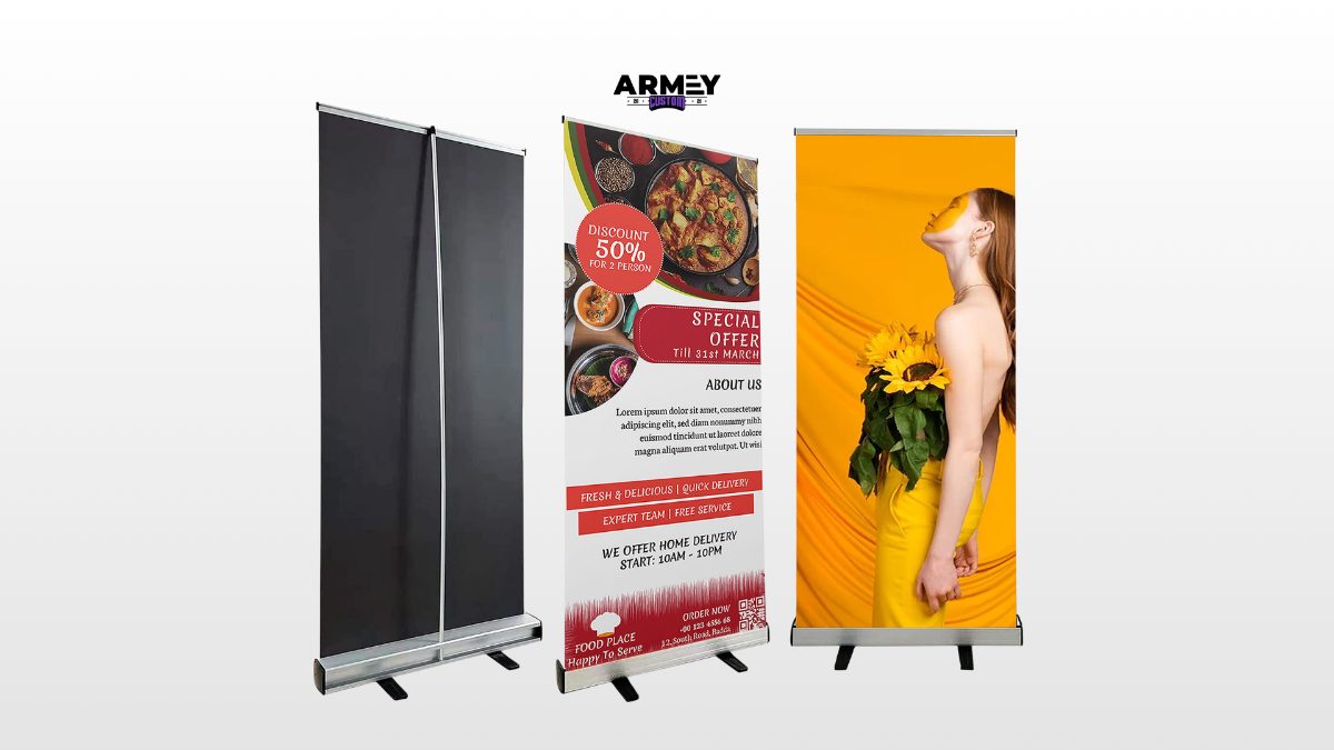Roll Up Banner Aluminium Kokoh (80x200)