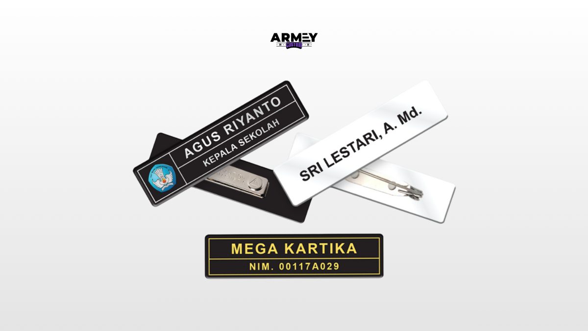 Nama Dada Akrilik & Papan Nama Meja